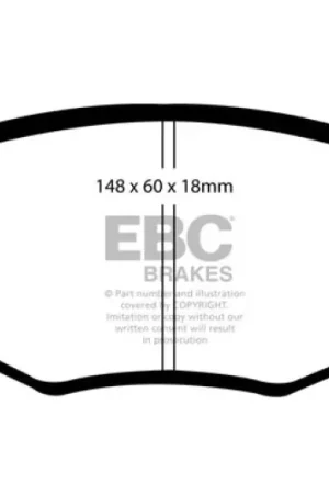 Holiday Sale EBC 01-04 Jaguar X-Type 2.5 Ultimax2 Front Brake Pads — PMD Premier Motoring Development
