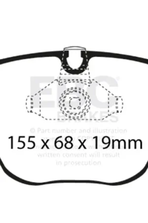 EBC 08-10 BMW M3 4.0 (E90) Ultimax2 Front Brake Pads — PMD Premier Motoring Development Warranty Included