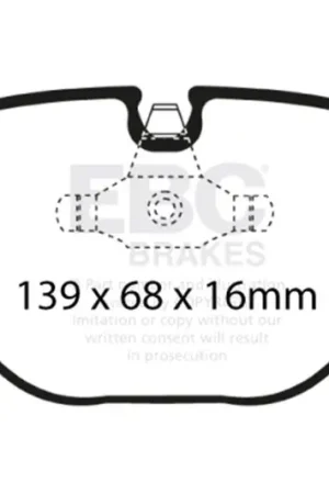 EBC 08-10 BMW M3 4.0 (E90) Ultimax2 Rear Brake Pads — PMD Premier Motoring Development Limited Offer