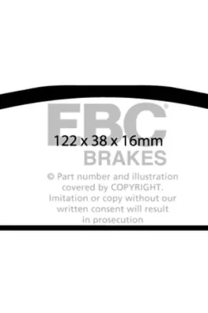 EBC 02-05 Cadillac CTS 2.6 Ultimax2 Rear Brake Pads — PMD Premier Motoring Development Limited Time