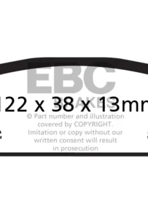 Final Sale EBC 05-08 Pontiac Grand Prix 5.3 Ultimax2 Rear Brake Pads — PMD Premier Motoring Development