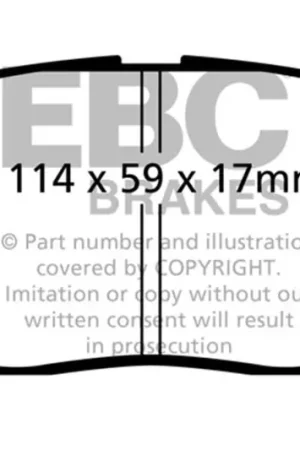 EBC 02-03 Lexus RX300 3.0 2WD Ultimax2 Front Brake Pads — PMD Premier Motoring Development Money Back Guarantee