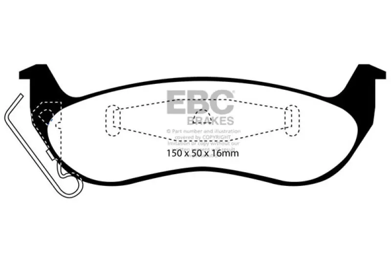 Factory Price EBC 03+ Ford Crown Victoria 4.6 Ultimax2 Rear Brake Pads — PMD Premier Motoring Development
