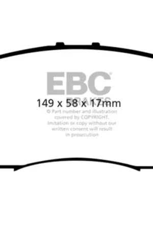 Hassle-Free Returns EBC 06-11 Acura CSX (Canada) 2.0 Ultimax2 Front Brake Pads — PMD Premier Motoring Development