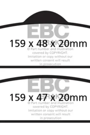 In Demand EBC 03-04 Dodge Dakota 2WD 3.9 Ultimax2 Rear Brake Pads — PMD Premier Motoring Development