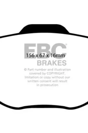 Discount EBC 02-04 Ford Focus 2.0 SVT Ultimax2 Front Brake Pads — PMD Premier Motoring Development