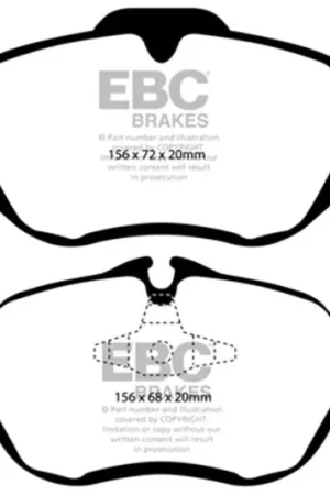 Mega Sale EBC 03 Saab 9-3 2.0 Turbo (Arc) Ultimax2 Front Brake Pads — PMD Premier Motoring Development