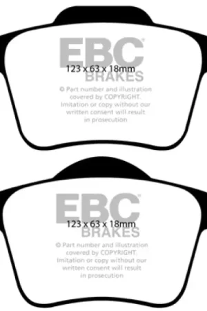 EBC 03-07 Volvo XC90 2.5 Turbo Ultimax2 Rear Brake Pads — PMD Premier Motoring Development Low Price