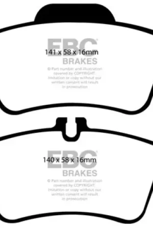 Wholesale EBC 04-06 Mercedes-Benz CL500 5.0 Ultimax2 Rear Brake Pads — PMD Premier Motoring Development