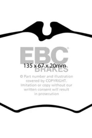 Money Back Guarantee EBC 06-09 Mercedes-Benz E320 3.0 TD Ultimax2 Front Brake Pads — PMD Premier Motoring Development