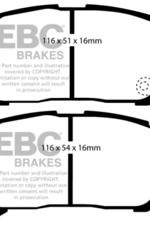Certified EBC 03-07 Scion XA 1.5 Ultimax2 Front Brake Pads — PMD Premier Motoring Development