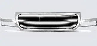 Same Day Shipping GMC Yukon Street Scene Chrome Grille Shell with 4mm Polished Billet Grille - 950-75566