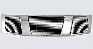 Nissan Armada Street Scene Chrome Grille Shell with 4mm Polished Billet Grille - 950-75526 Discount