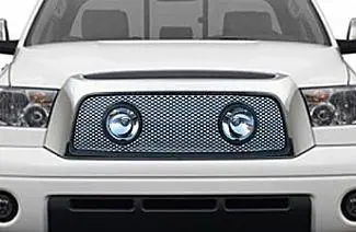 Premium Toyota Tundra Street Scene Grille Shell with Lights Package - Satin Aluminum - 950-77570