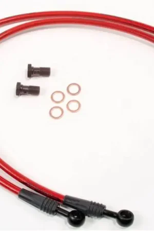 While Supplies Last Mitsubishi Evolution 8 Agency Power Steel Braided Brake Lines - Front - AP-CT9A-405