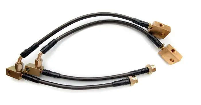 Nissan 350Z Agency Power Steel Braided Brembo Brake Lines - Front - AP-Z33B-405 Trusted Brand