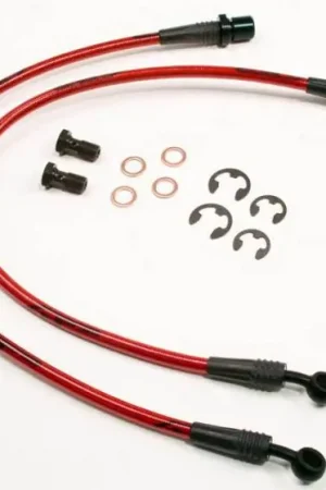 Final Sale Subaru WRX Agency Power Steel Braided Brake Lines - Rear - AP-GDBC-410