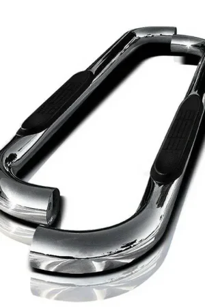 Ford F150 Spyder 3 Inch Round Side Step Bar - Polished T-304 Stainless Steel - SSB-FF-A07S0505H One Day Deal