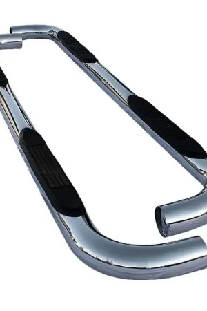 Ford F150 Spyder 3 Inch Round Side Step Bar - Polished T-304 Stainless Steel - SSB-FF-A07S0508T Sale