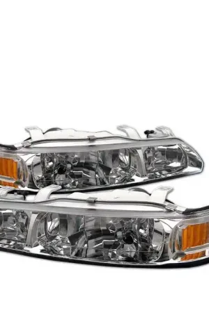 Express Delivery Acura Integra Spyder Crystal Headlights - Chrome - HD-OP-AI90-1PC-C