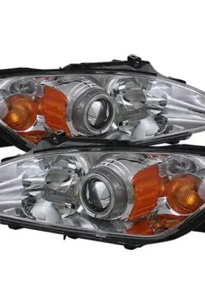 Honda S2000 Spyder CCFL Amber Headlights - Chrome - PRO-ON-HS2K04-CCFL-AM-C Must Have