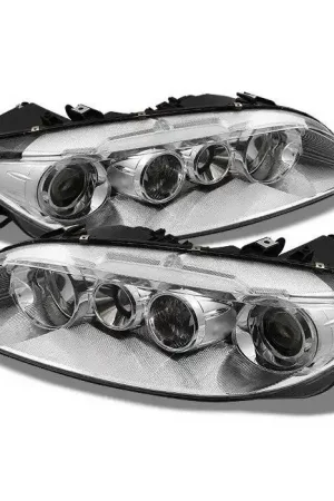 Mazda 6 Spyder Projector Headlights - Chrome - PRO-CH-MM603-C Low Price