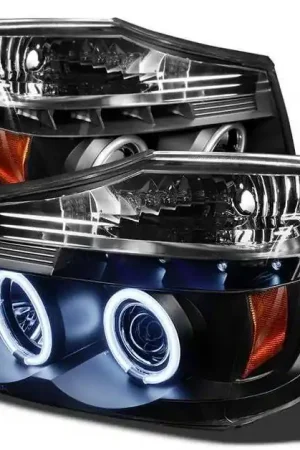 Bargain Nissan Armada Spyder CCFL LED Projector Headlights - Black - 444-PGP97-1PC-CCFL-BK