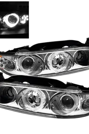 Pontiac Grand Prix Spyder LED Projector Headlights - 1PC - Chrome - PRO-ON-PGP97-1PC-LED-C Weekend Sale