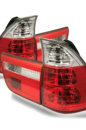 BMW 5 Series Spyder Taillights - Red Clear - 111-BE5300-LED-RS In Demand