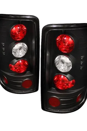 Authentic Chevrolet Tahoe Spyder Altezza Taillights - Black - 111-CCRZ11-LBLED-C