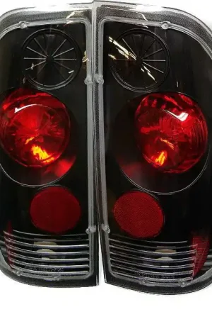 Original Ford Superduty Spyder Altezza Taillights - Black - 111-FF15089-SM