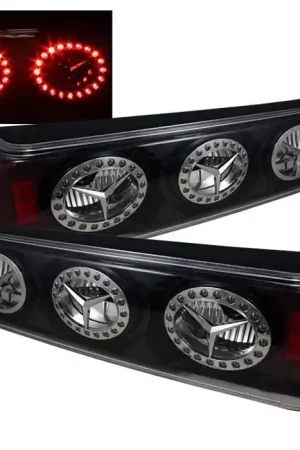 Ford Mustang Spyder LED Taillights - Black - ALT-TS-FM87-LED-BK Discount