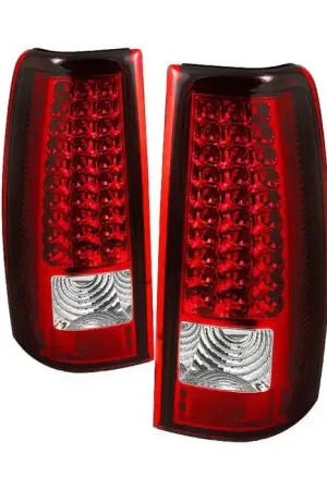GMC Sierra Spyder LED Taillights - Red Clear - ALT-ON-CS03-LED-RC Premium