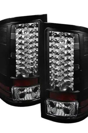 GMC Sierra Spyder LED Taillights - Black - 111-GS07-LED-BSM Authentic