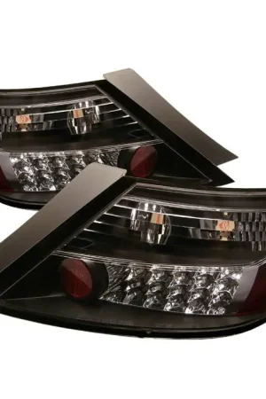 Holiday Sale Honda Civic 2DR Spyder LED Taillights - Black - 111-HC06-2D-LED-RS