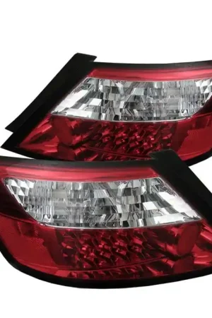 Honda Civic 2DR Spyder LED Taillights - Red Clear - 111-HC06-2D-LED-SM Hassle-Free Returns