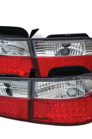 Honda Civic 2DR Spyder LED Taillights - Red Clear - 111-HC96-2D-LED-SM Low Price