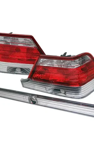 Mercedes-Benz S Class Spyder Taillights - Red Clear - ALT-YZ-MBW140-RC Special Discount