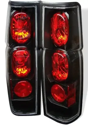 Nissan Pickup Spyder Euro Style Taillights - Black - 111-NH86-BK Sale