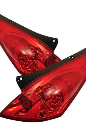 Nissan 350Z Spyder LED Taillights - Red Clear - 111-NH86-BK Secure Checkout