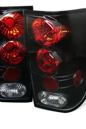 Nissan Titan Spyder Altezza Taillights - Black - 111-P99705-LED-RS Express Delivery