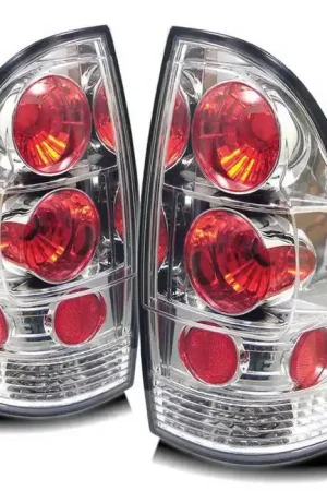 Reduced Price Toyota Tacoma Spyder Taillights - Chrome - 111-TTU07-LED-BSM
