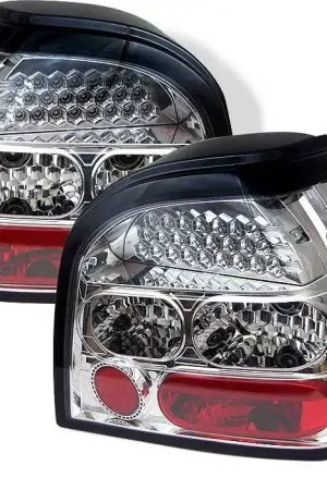 Budget Volkswagen Golf Spyder LED Taillights - Chrome - ALT-YD-VG92-LED-C
