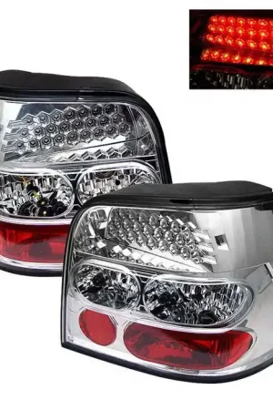Low Price Volkswagen Golf Spyder LED Taillights - Chrome - ALT-YD-VG98-LED-C