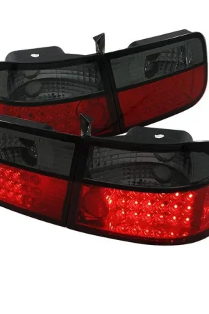Honda Civic 2DR Spyder LED Taillights - Red Smoke - 111-HC96-2D-RS Professional Grade