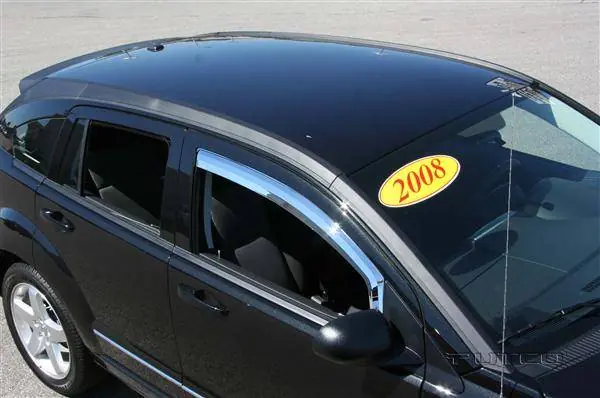 Dodge Caliber Putco Element Chrome Window Visors - 480140 High Quality