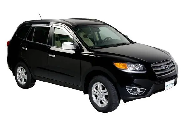 Hyundai Santa Fe Putco Element Chrome Window Visors - 480012 No Minimum Order
