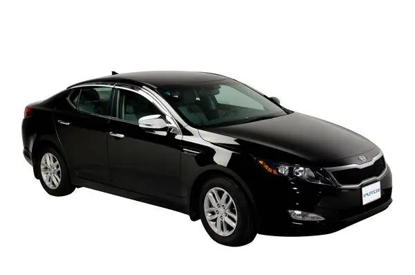 Kia Optima Putco Element Chrome Window Visors - 480005 Exclusive