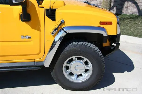 Hummer H2 Putco ABS Fender Trim - Chrome - 497006 Price Drop