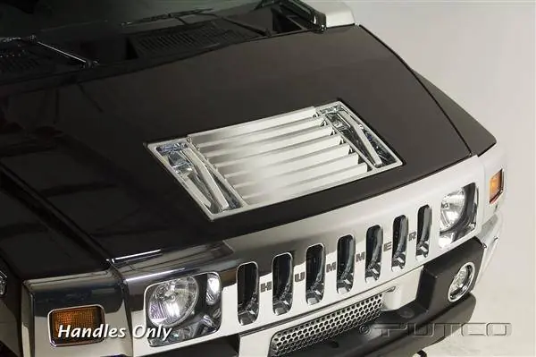 Crafted Hummer H2 Putco Chrome Trim Hood Deck Vent - Handles Only - 401047